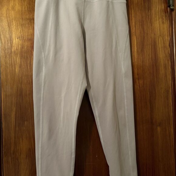 Girlfriend Collective Leggings Tan Latte Light Brown Small 7/8 High Rise Active - Picture 3 of 9